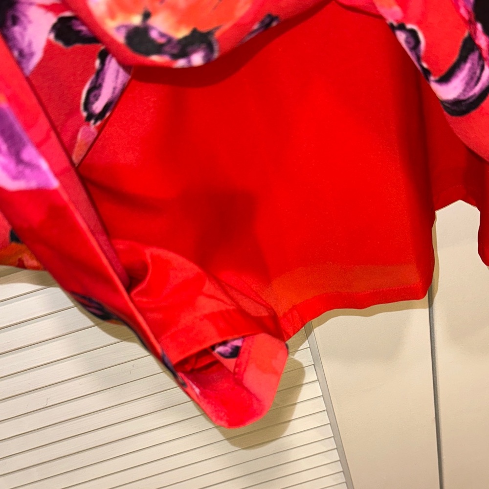 Banana Republic Floral Red Maxi Dress size 20W - Picture 6 of 15